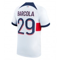 Stroje piłkarskie Paris Saint-Germain Bradley Barcola #29 Koszulka Wyjazdowej 2023-24 Krótki Rękaw